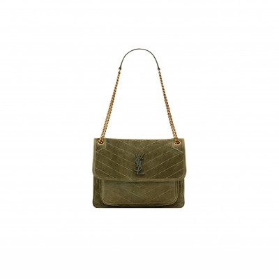 YSL NIKI MEDIUM IN SUEDE 6331581U8273206 (28*20*8.5cm)